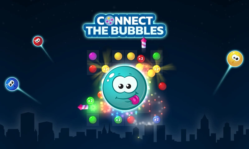 Connect the Bubbles - Jogue Connect the Bubbles Jogo Online